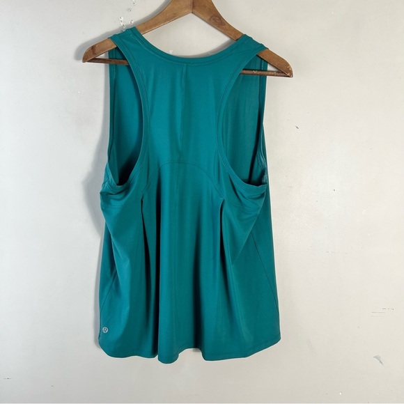 Lululemon Essential Tank *Train In Teal Lagoon Size 12 Racerback Gym Yoga - Picture 6 of 12